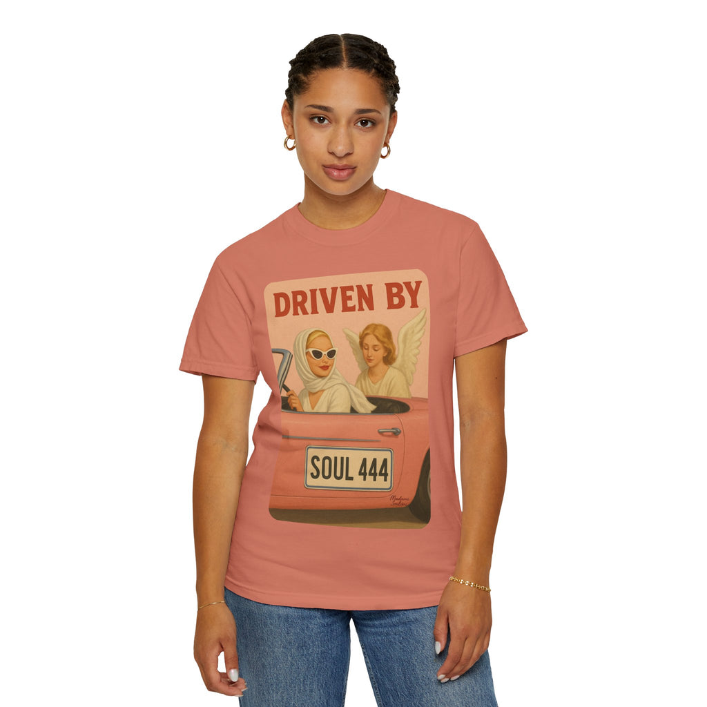 Driven by Soul 444 Graphic T-Shirt – Spiritual Retro Angel Number Unisex Tee