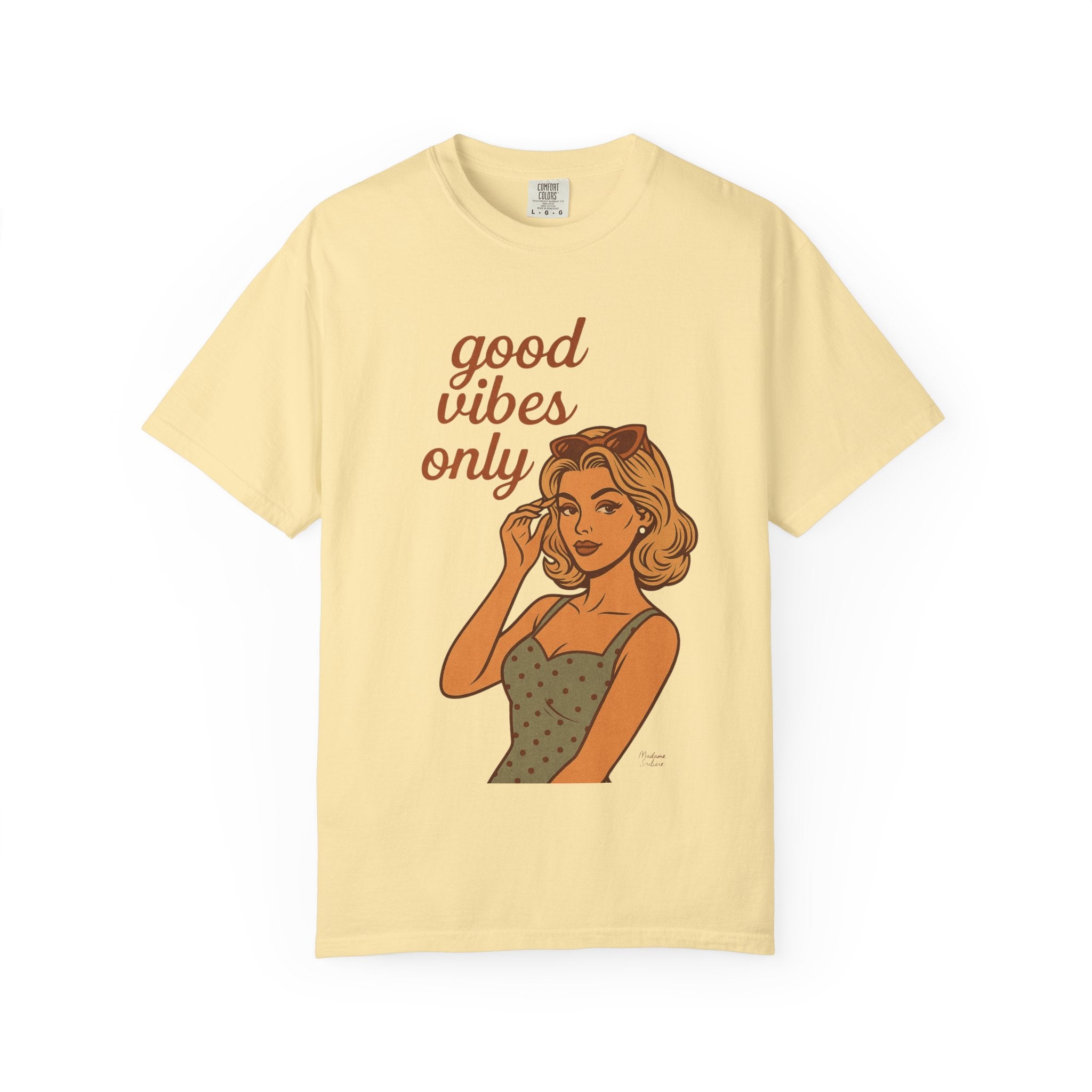 Good Vibes Only – Retro Pin-Up Vintage T-Shirt