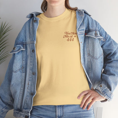 You Had Me at 444 – Retro Angel Number Mini Graphic Tee | Unisex Vintage Spiritual Shirt - Madame Soulière