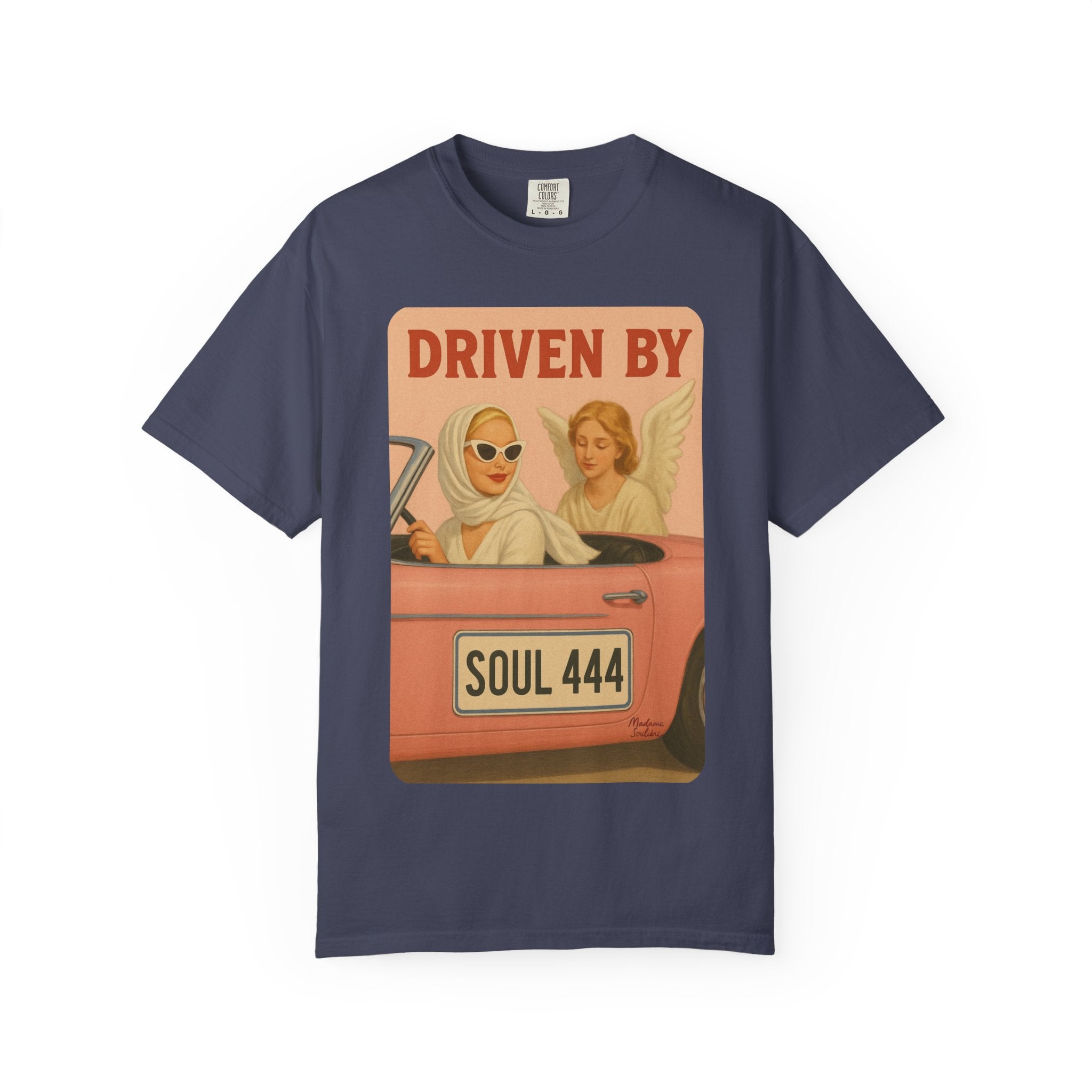 Driven by Soul 444 Graphic T-Shirt – Spiritual Retro Angel Number Unisex Tee