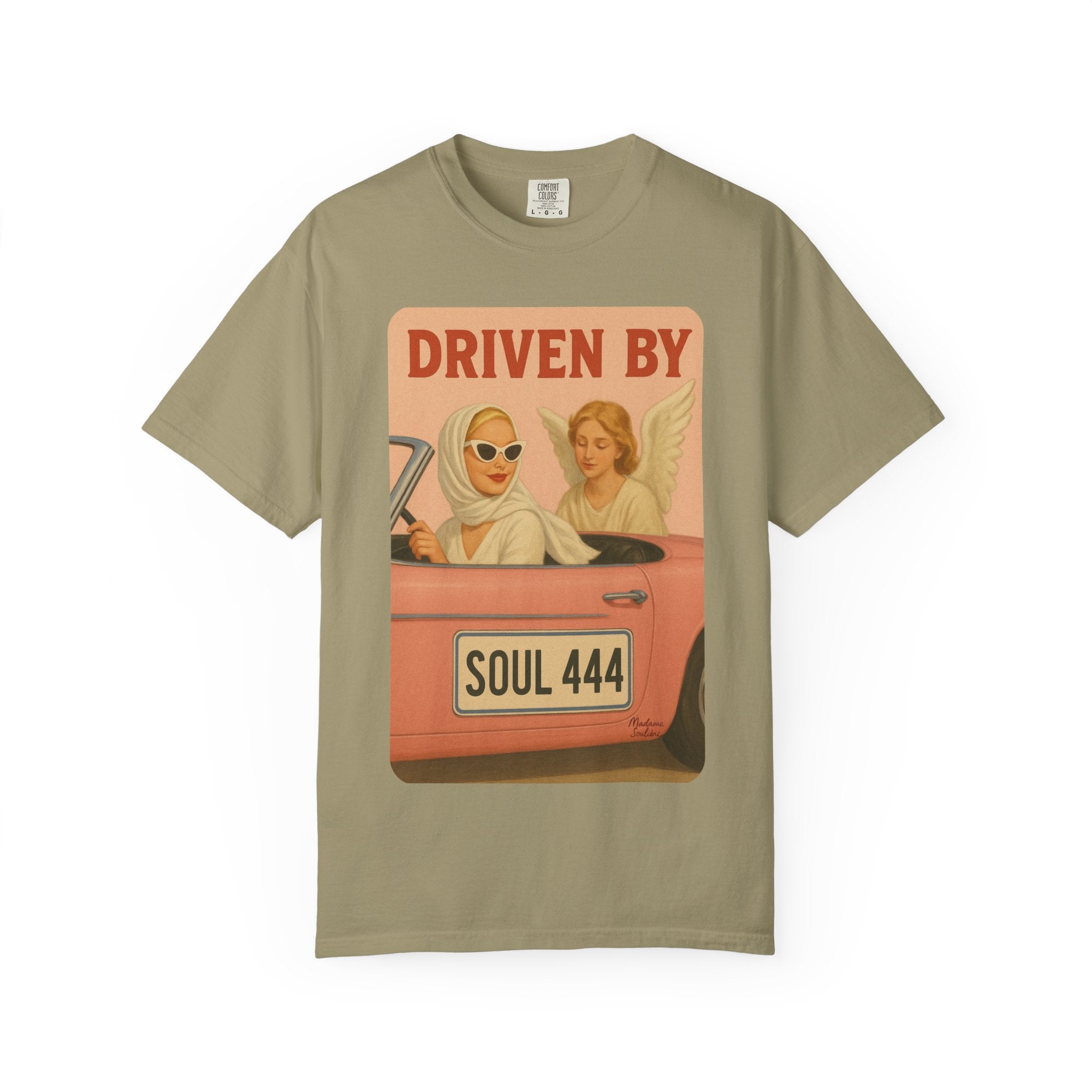 Driven by Soul 444 Graphic T-Shirt – Spiritual Retro Angel Number Unisex Tee