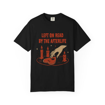 Halloween T-Shirt Unisex – Retro Vintage Design „Left on Read by the Afterlife“ - Madame Soulière