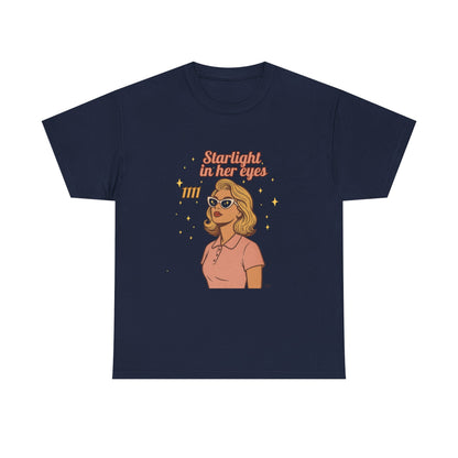 Starlight in Her Eyes – 1111 Angel Number Retro T-Shirt | Unisex Spiritual Vintage Tee - Madame Soulière