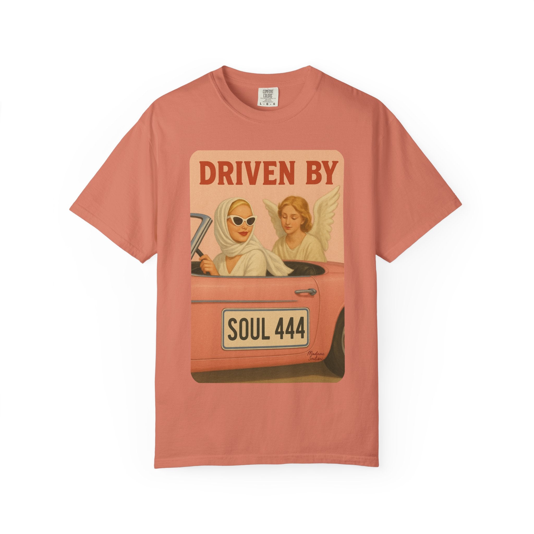 Driven by Soul 444 Graphic T-Shirt – Spiritual Retro Angel Number Unisex Tee