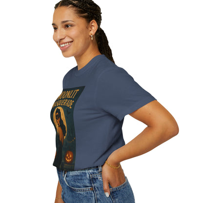 Moonlit Masquerade Halloween Unisex T-Shirt – Retro Vintage Masquerade Ball Graphic Tee, Spooky Horror Top - Madame Soulière
