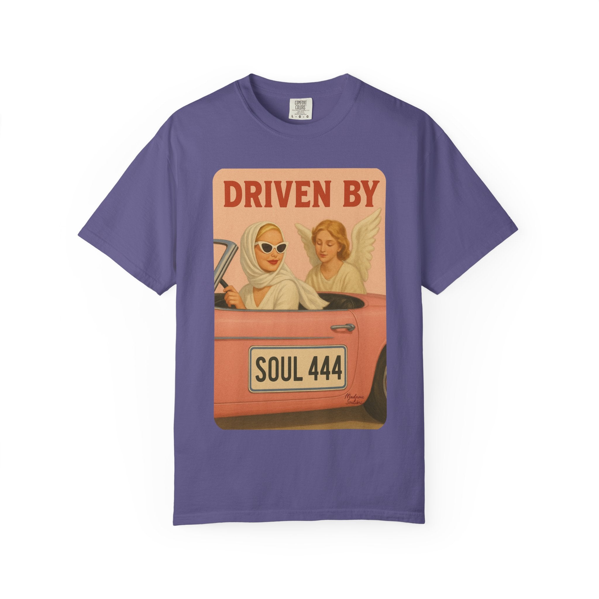 Driven by Soul 444 Graphic T-Shirt – Spiritual Retro Angel Number Unisex Tee