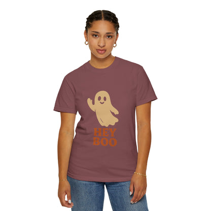 Retro Halloween Ghost T-Shirt – Vintage Pin Up Style Tee, Spooky Season Graphic Top, Hey Boo Shirt for Women & Men - Madame Soulière