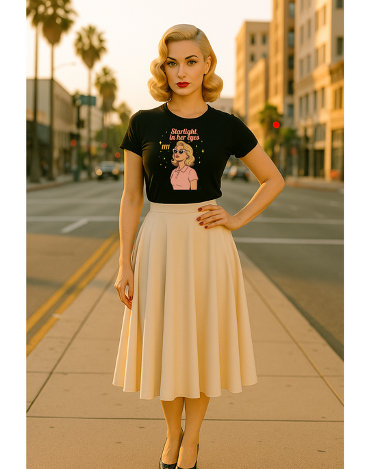 Starlight in Her Eyes – 1111 Angel Number Retro T-Shirt | Unisex Spiritual Vintage Tee - Madame Soulière