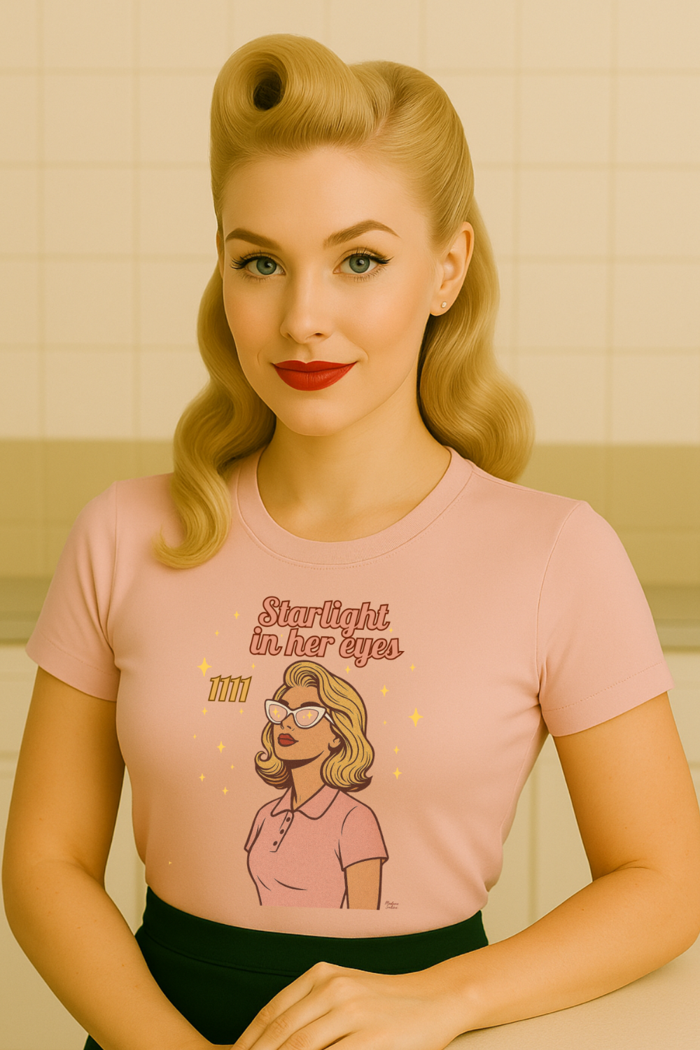 Starlight Aura 1111 – Retro Divine Feminine Vintage T-Shirt