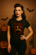 Devil’s Darling – Retro Pin-Up Devil Unisex T-Shirt