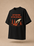 Left on Read by the Afterlife – Vintage Halloween Long Boxy T-Shirt