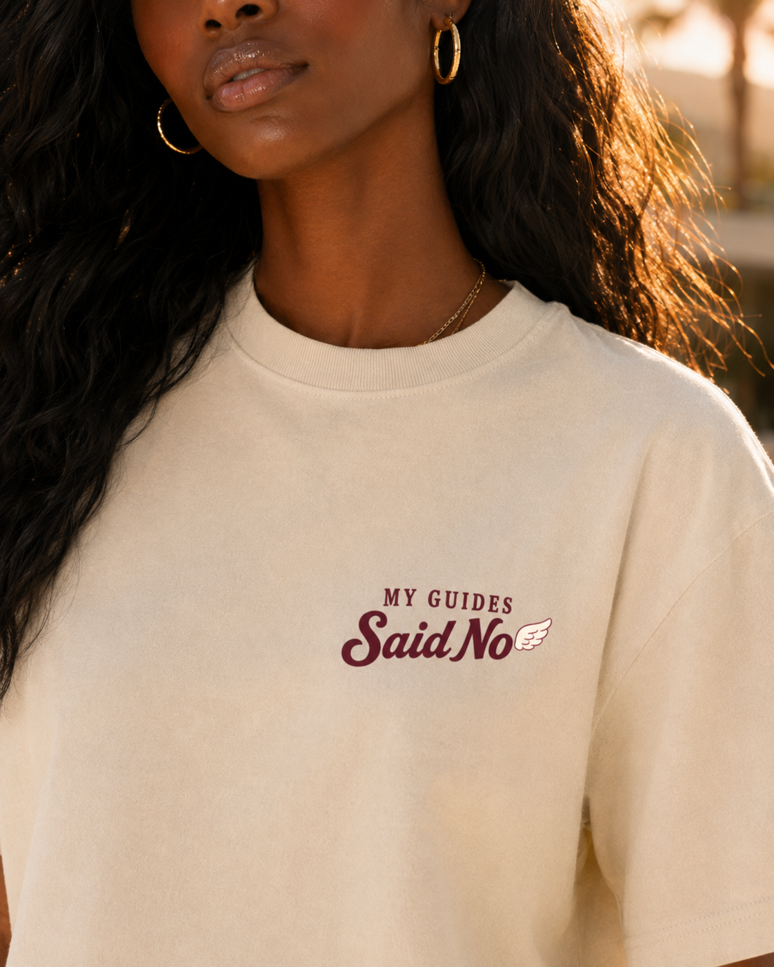 My Guides Said No - Spiritual Retro Boxy Tee