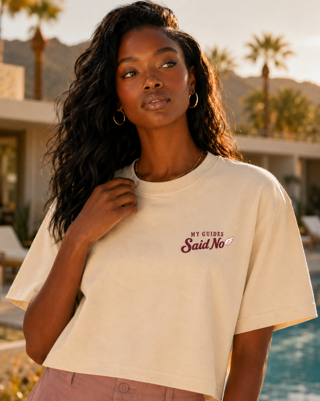 My Guides Said No - Spiritual Retro Boxy Tee