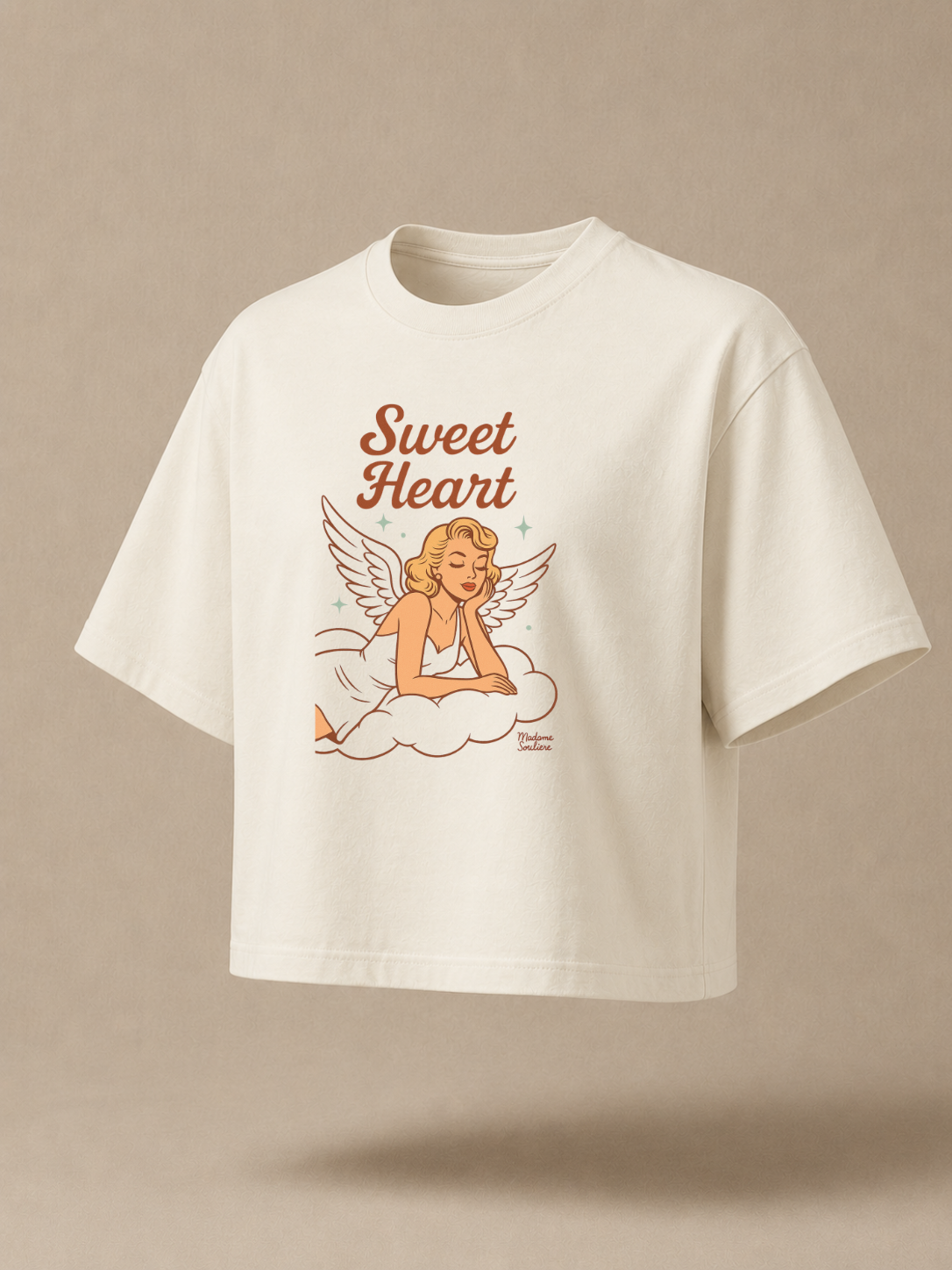 Sweet Heart – Retro Angel Vintage Boxy T-Shirt