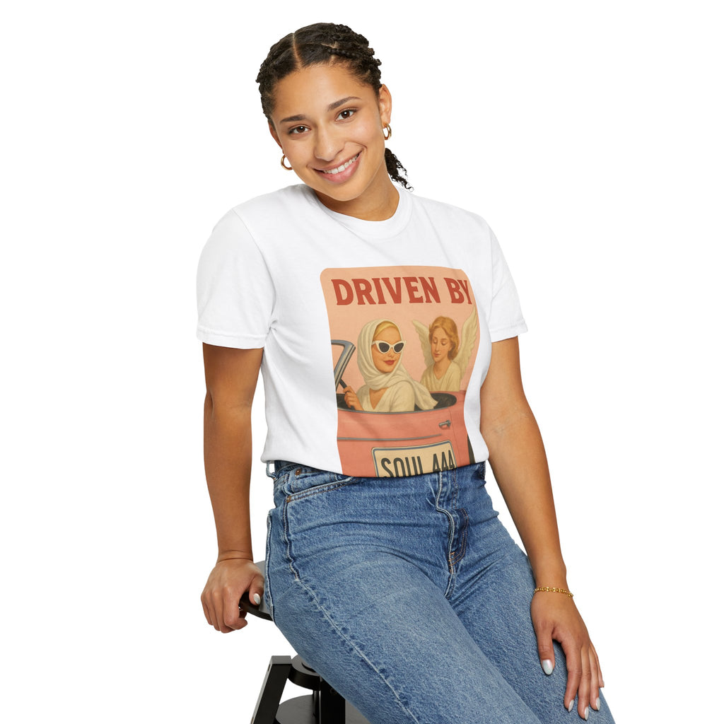 Driven by Soul 444 Graphic T-Shirt – Spiritual Retro Angel Number Unisex Tee