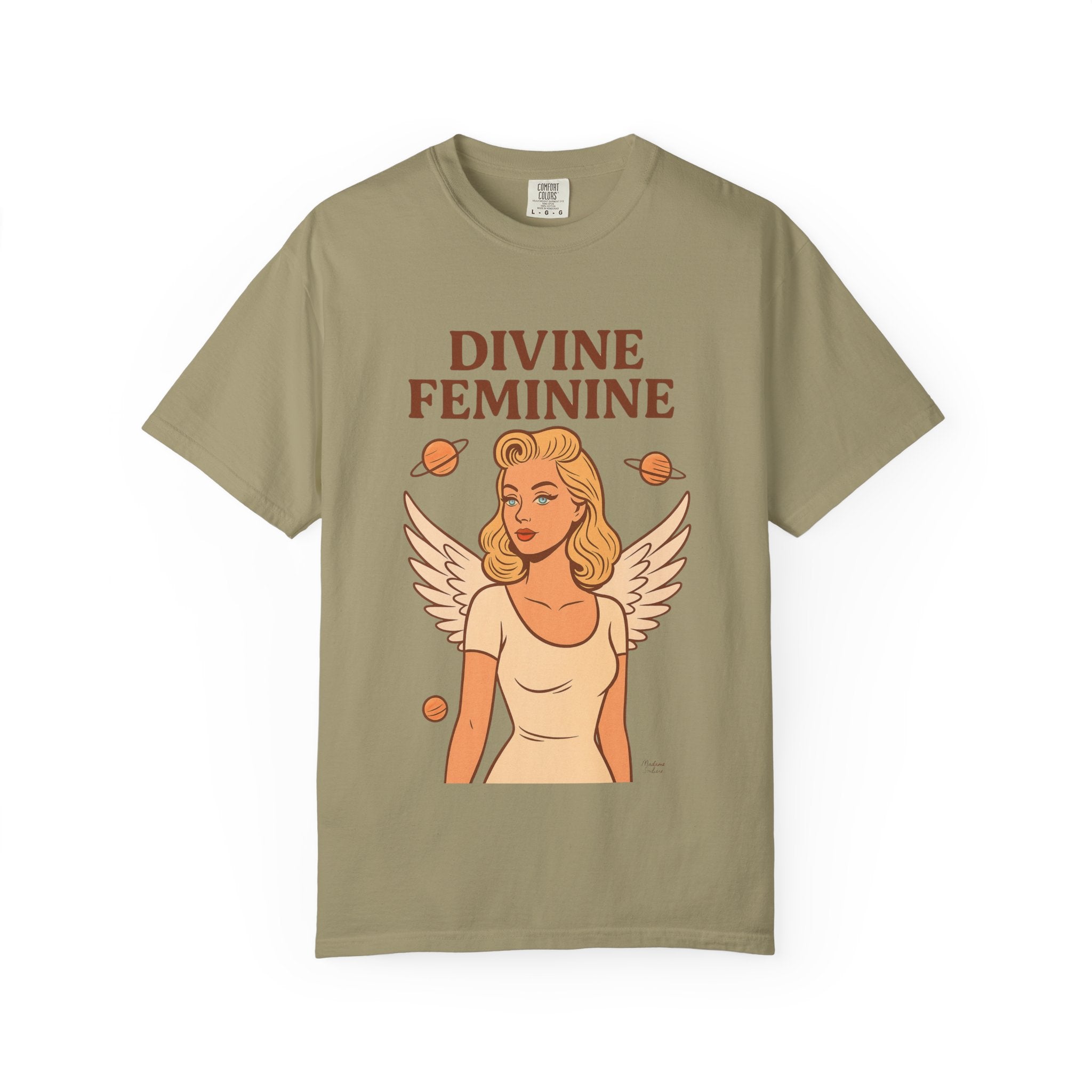 Divine Feminine Graphic T-Shirt – Vintage 50s Pin-Up Unisex Tee