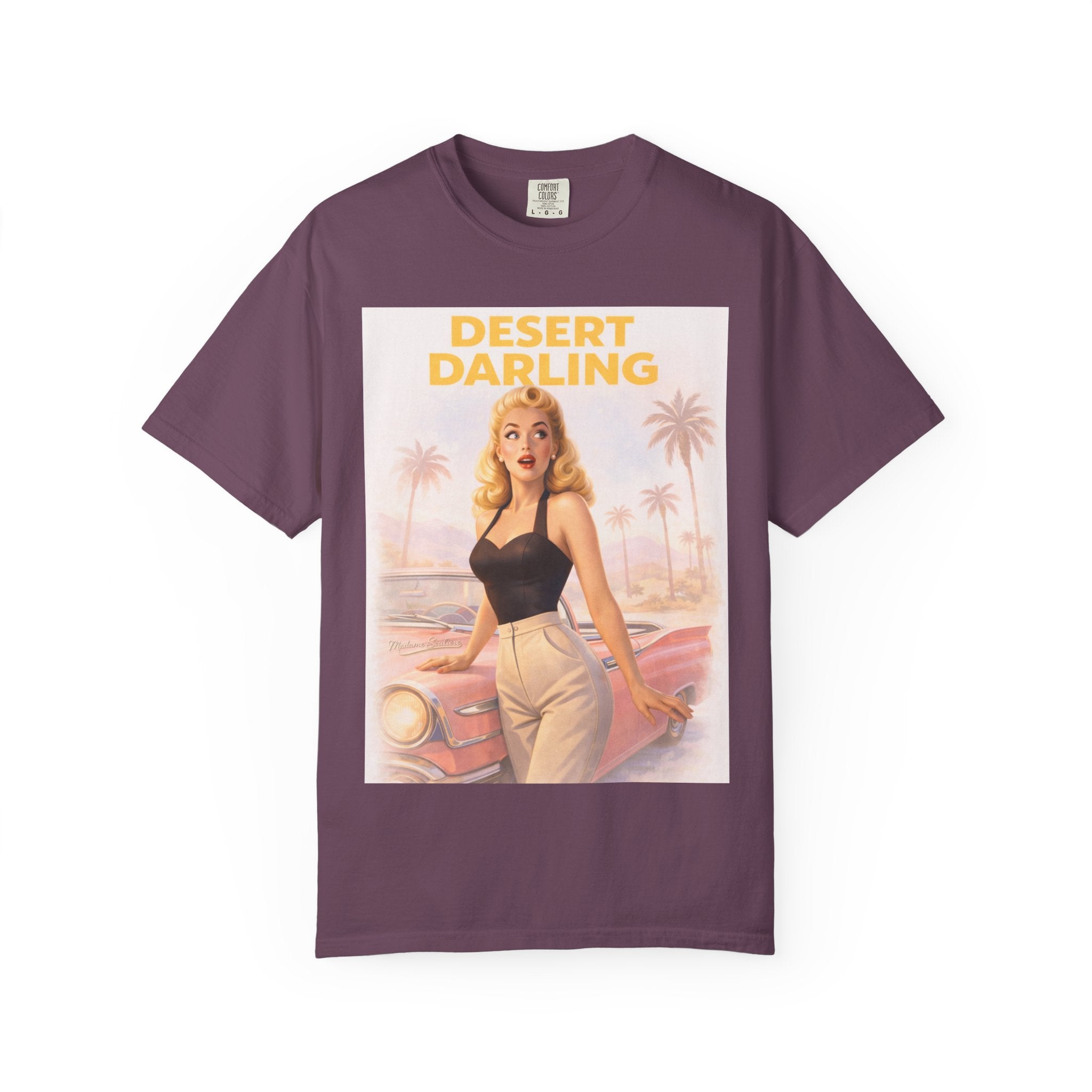 Desert Darling – Retro Pin-Up Graphic T-Shirt