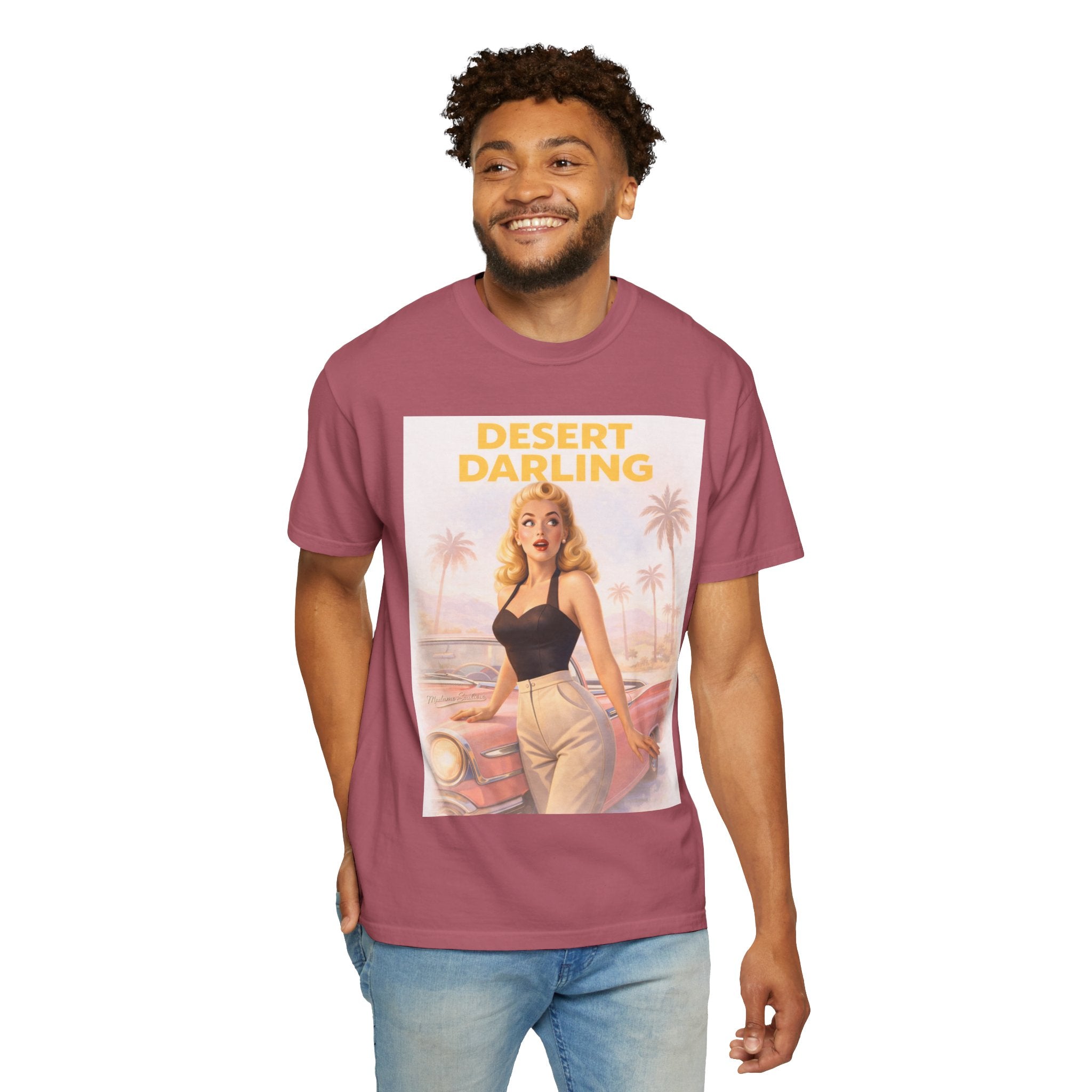 Desert Darling – Retro Pin-Up Graphic T-Shirt