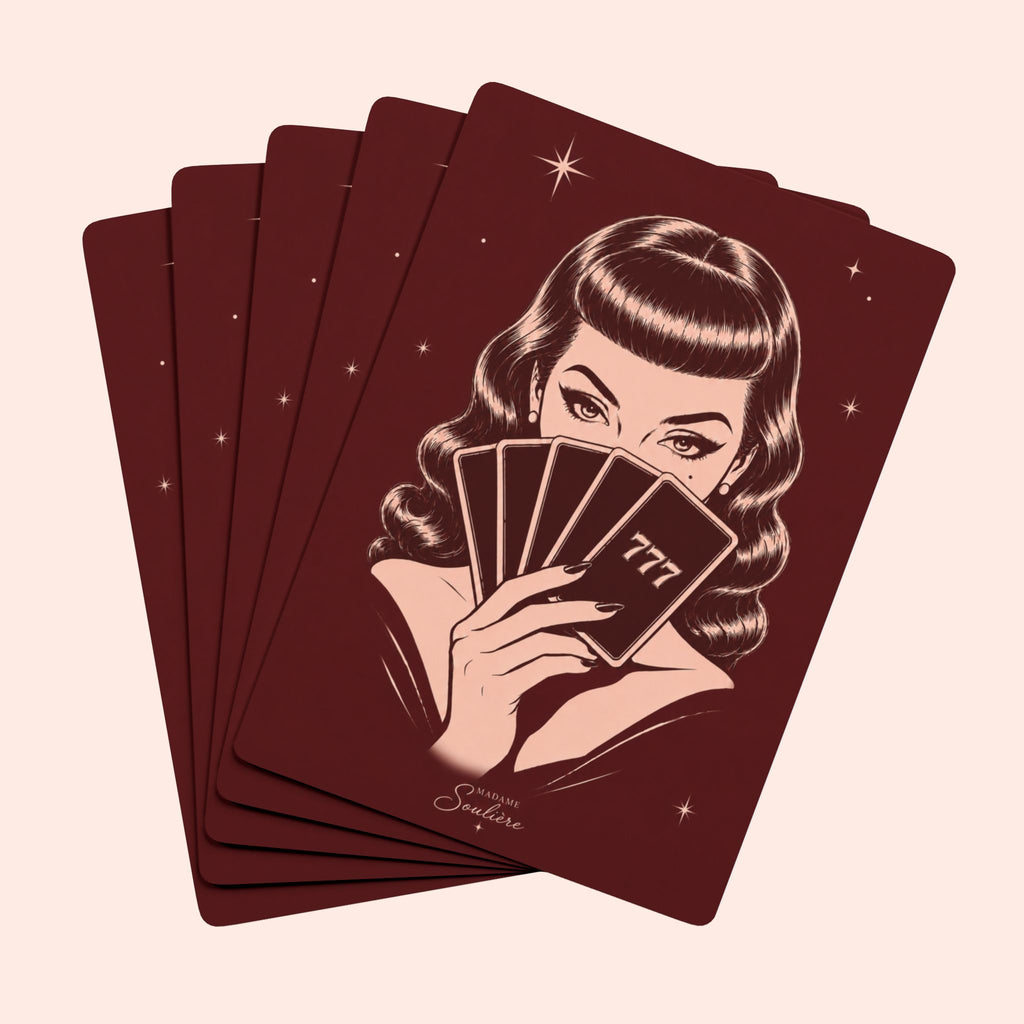 Vintage Femme Fatale Poker Playing Cards — Retro Pinup Deck