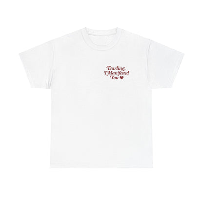 Darling, I Manifested You – Retro Mini Graphic Tee | Unisex Vintage Spiritual Shirt - Madame Soulière