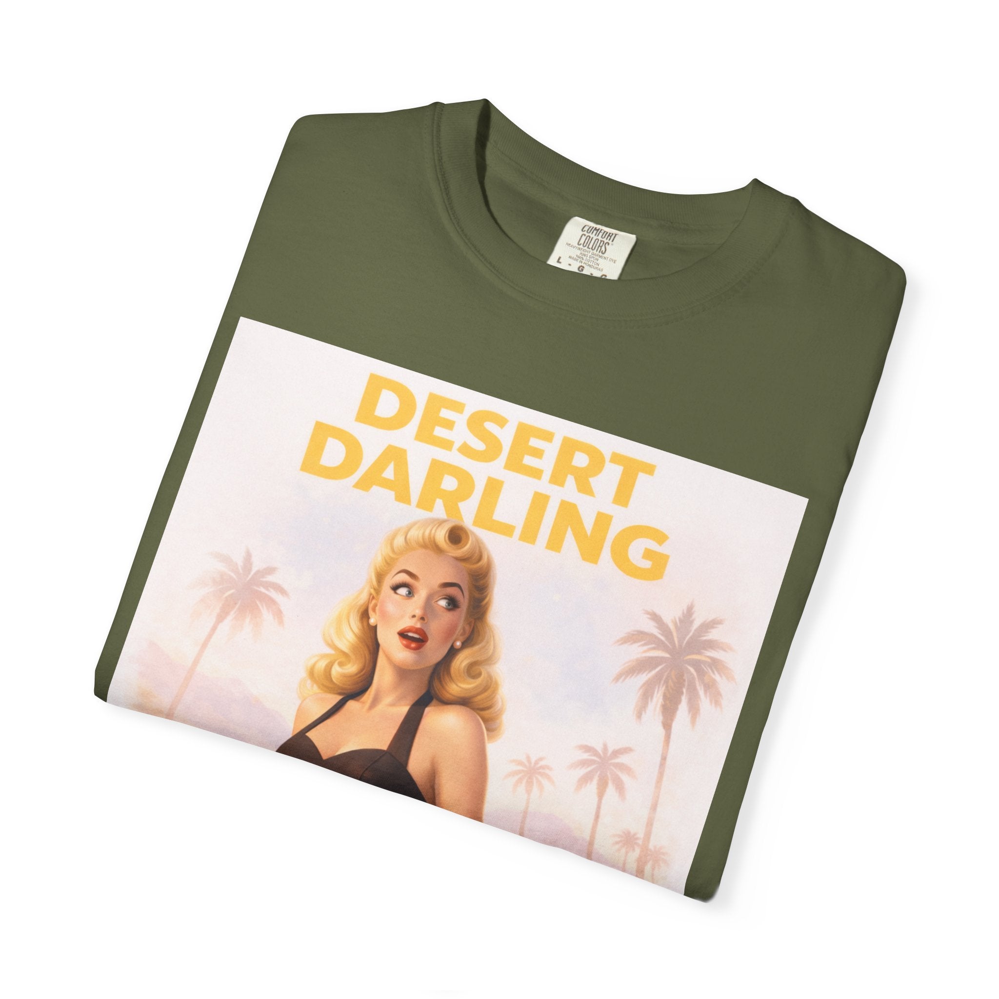 Desert Darling – Retro Pin-Up Graphic T-Shirt