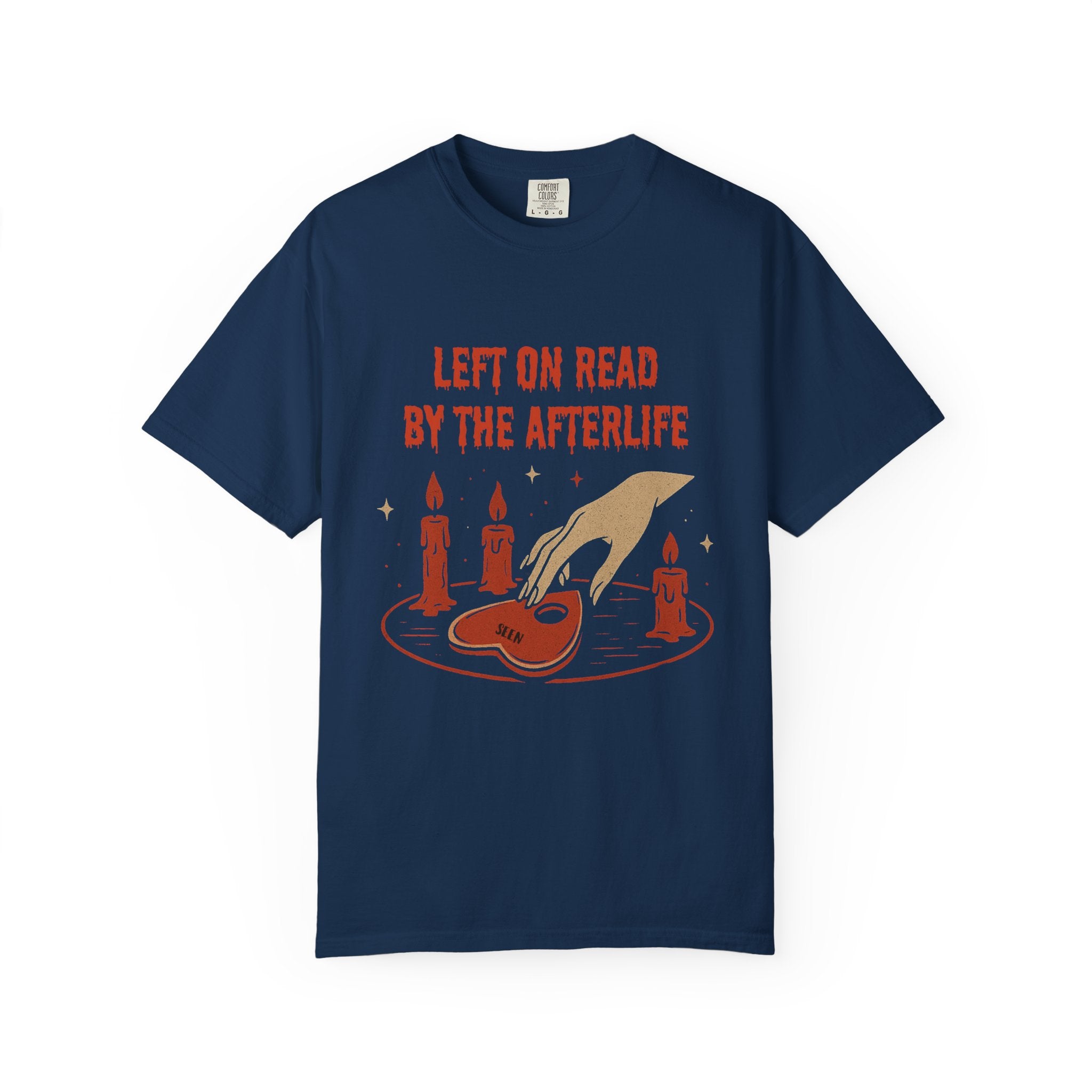 Left on Read by the Afterlife – Vintage Halloween Unisex T-Shirt