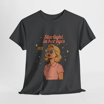 Starlight in Her Eyes – 1111 Angel Number Retro T-Shirt | Unisex Spiritual Vintage Tee - Madame Soulière