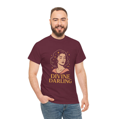 Wearing 888 Like It’s Chanel – Divine Darling T-Shirt, Vintage Retro Unisex Tee, 50s Pin Up Spirit Shirt - Madame Soulière