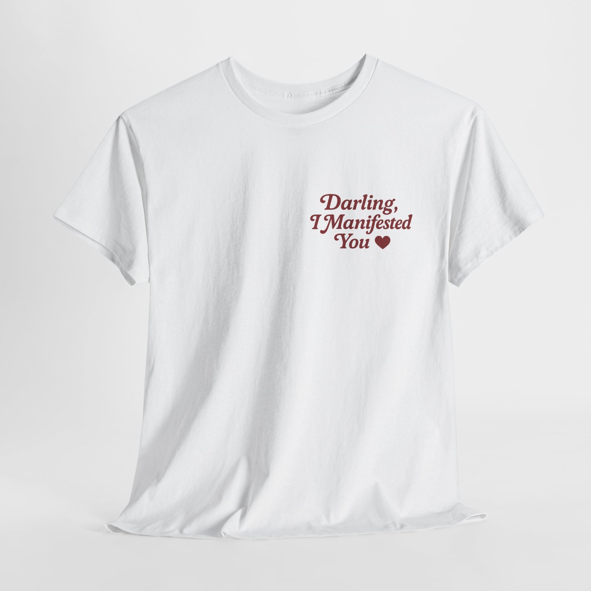Darling, I Manifested You – Retro Mini Graphic Tee | Unisex Vintage Spiritual Shirt - Madame Soulière