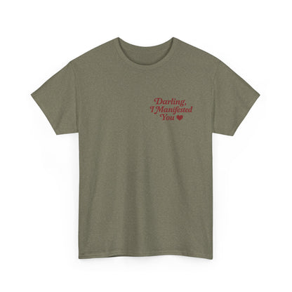 Darling, I Manifested You – Retro Mini Graphic Tee | Unisex Vintage Spiritual Shirt - Madame Soulière