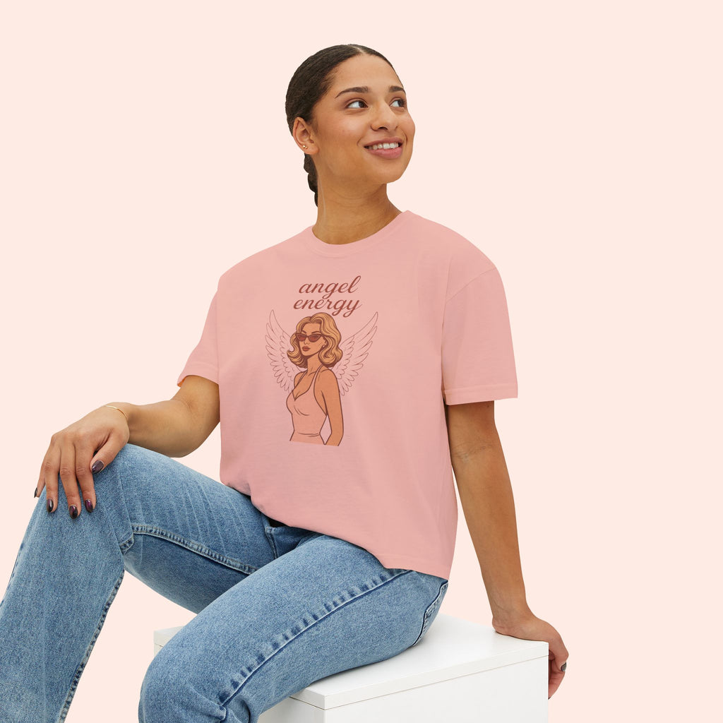 Angel Energy – Retro Pin-Up Vintage Boxy T-Shirt