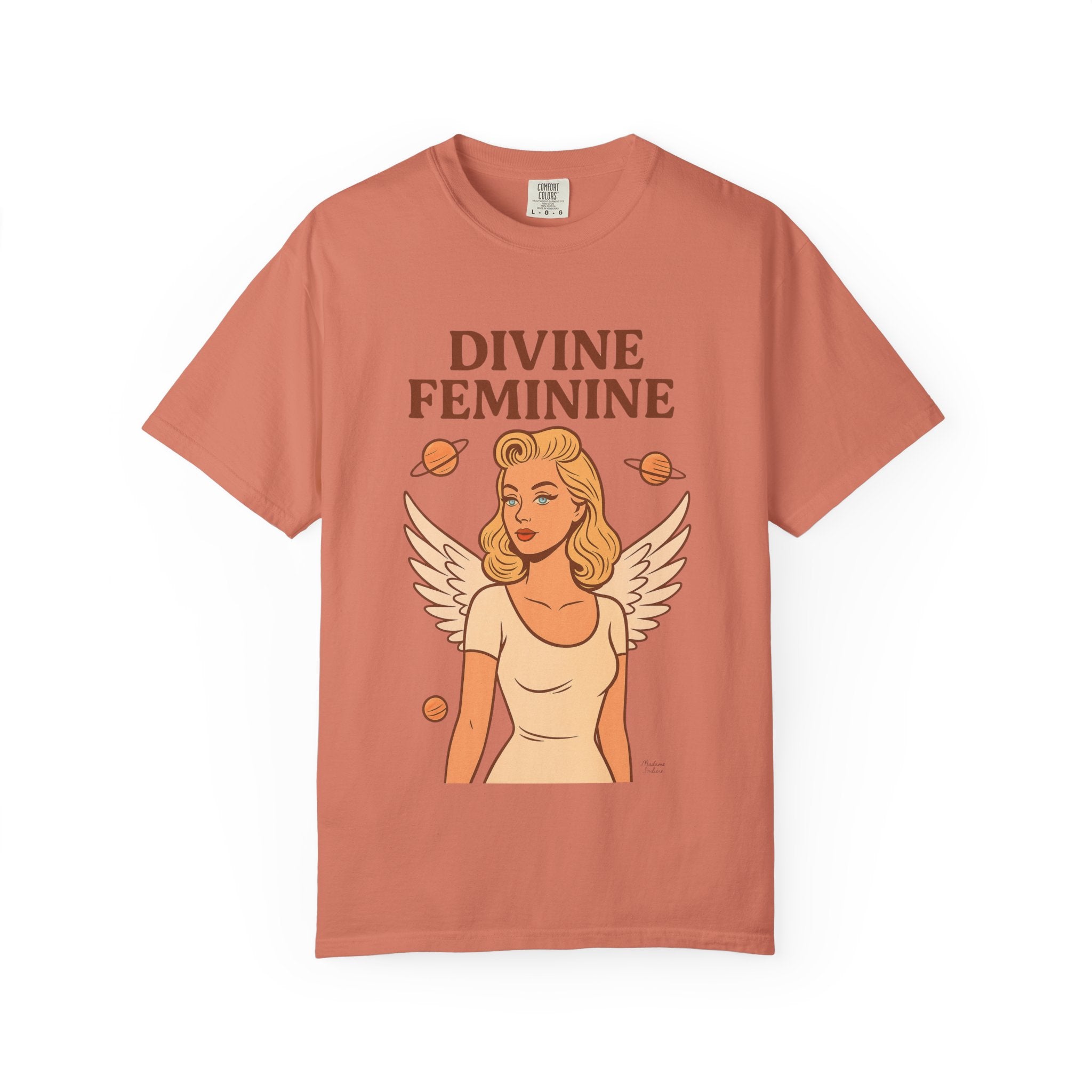 Divine Feminine Graphic T-Shirt – Vintage 50s Pin-Up Unisex Tee