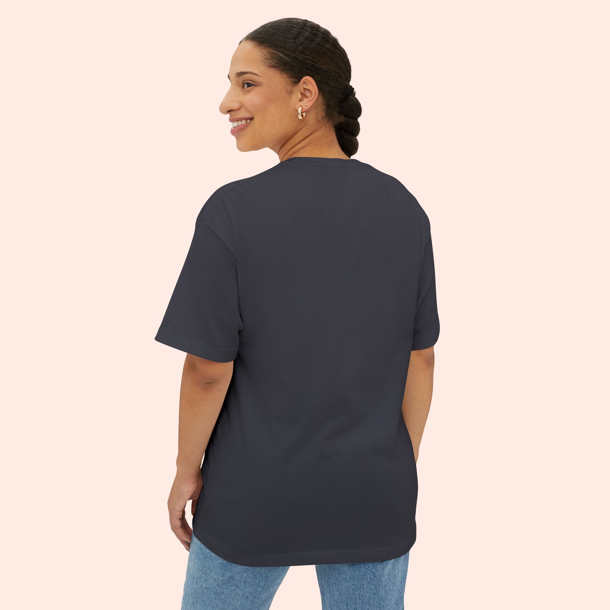 Midnight Spell – Retro Pin-Up Witch Halloween Long Boxy T-Shirt