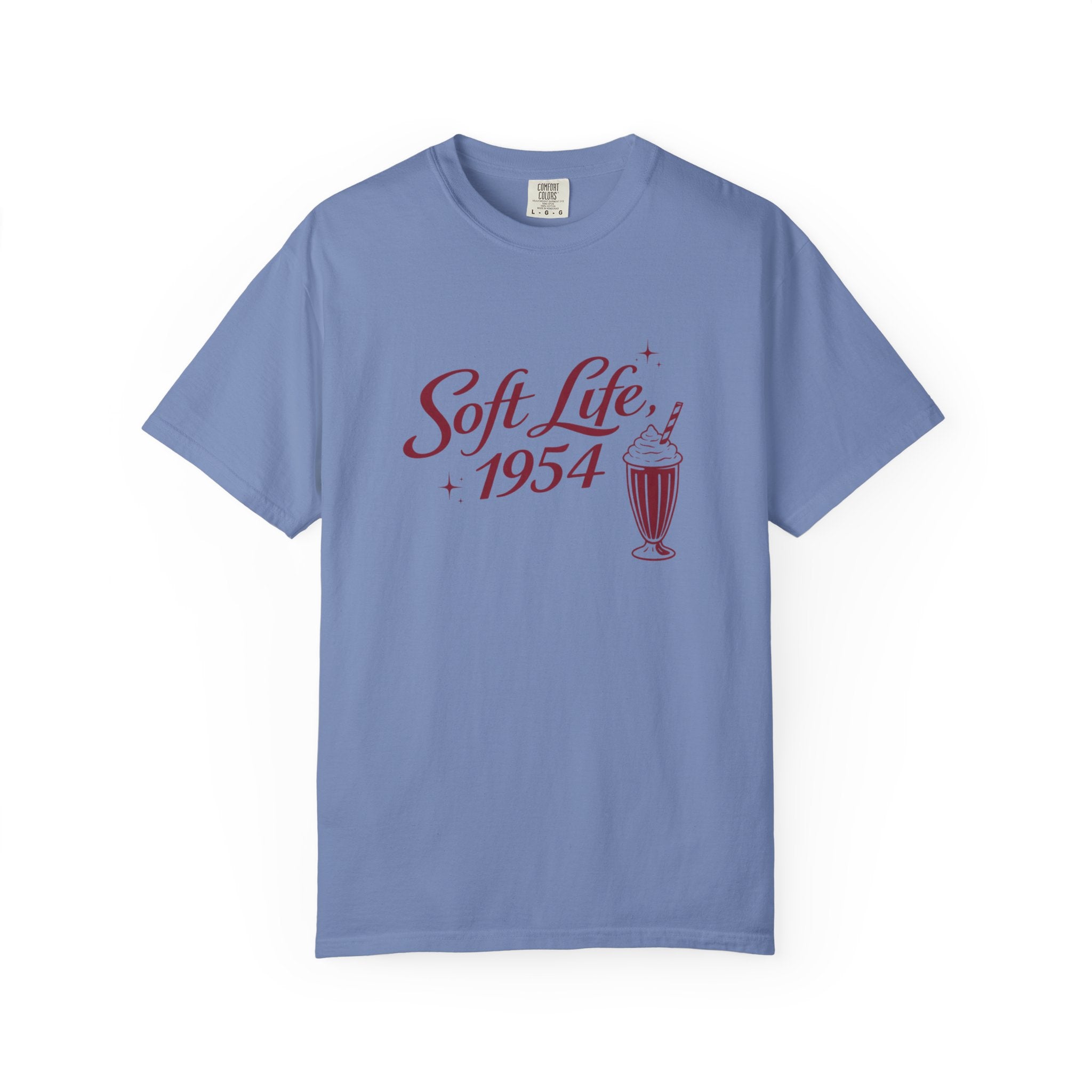 The Soft Life 1954 Graphic T-Shirt – Retro Diner Aesthetic Unisex Tee