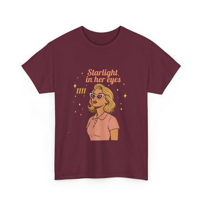Starlight in Her Eyes – 1111 Angel Number Retro T-Shirt | Unisex Spiritual Vintage Tee - Madame Soulière