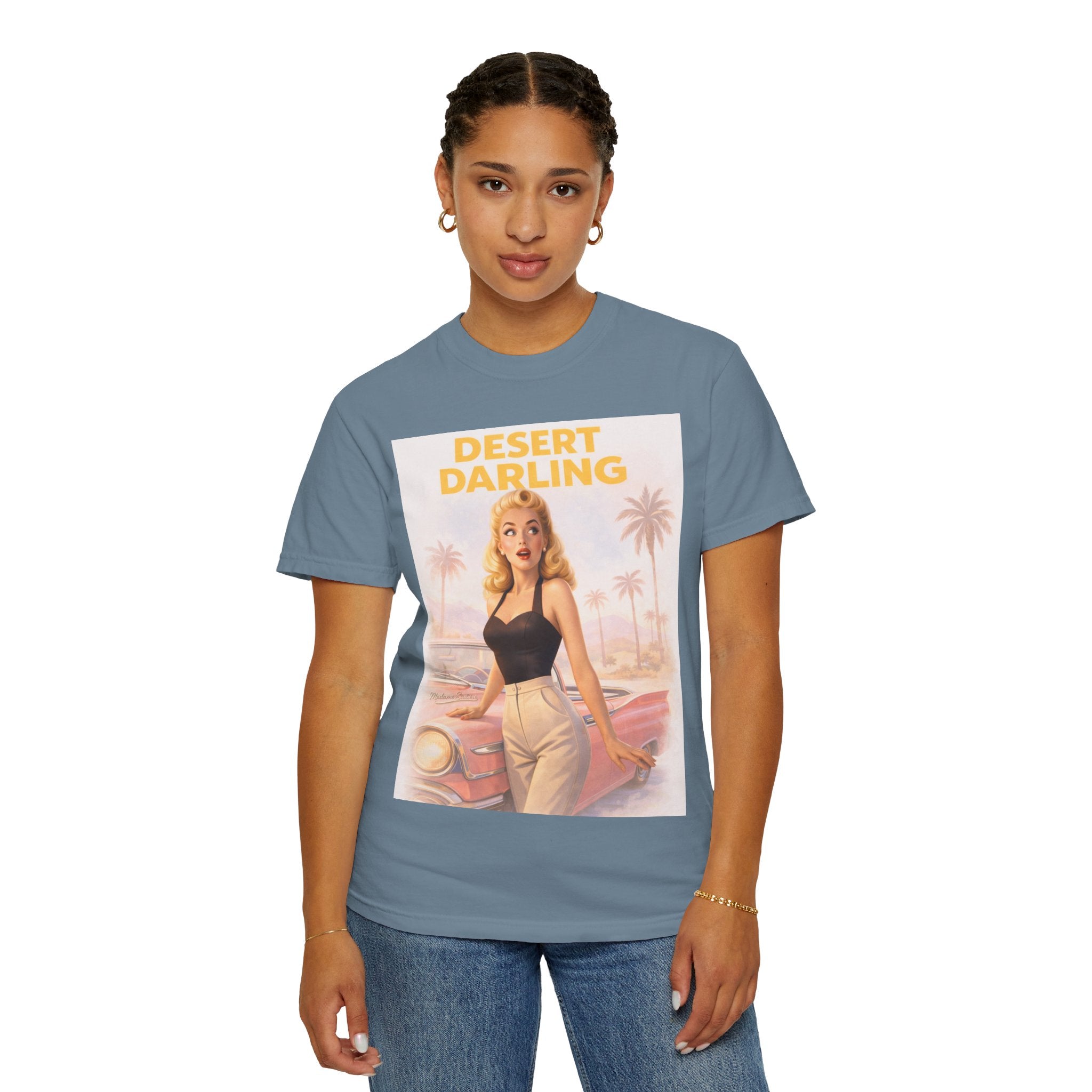 Desert Darling – Retro Pin-Up Graphic T-Shirt