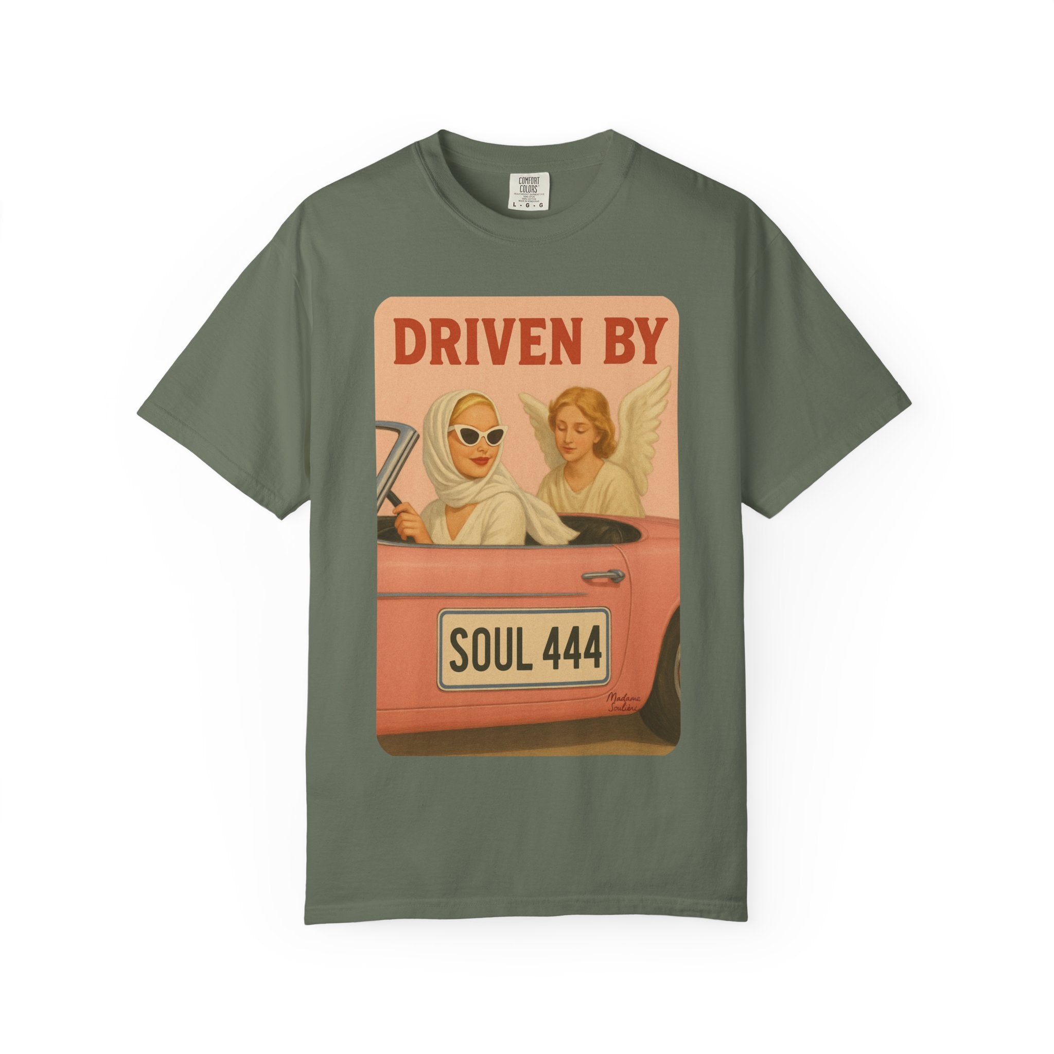 Driven by Soul 444 Graphic T-Shirt – Spiritual Retro Angel Number Unisex Tee