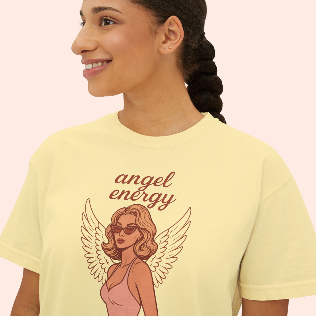 Angel Energy – Retro Pin-Up Vintage Boxy T-Shirt