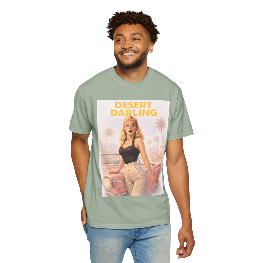 Desert Darling – Retro Pin-Up Graphic T-Shirt