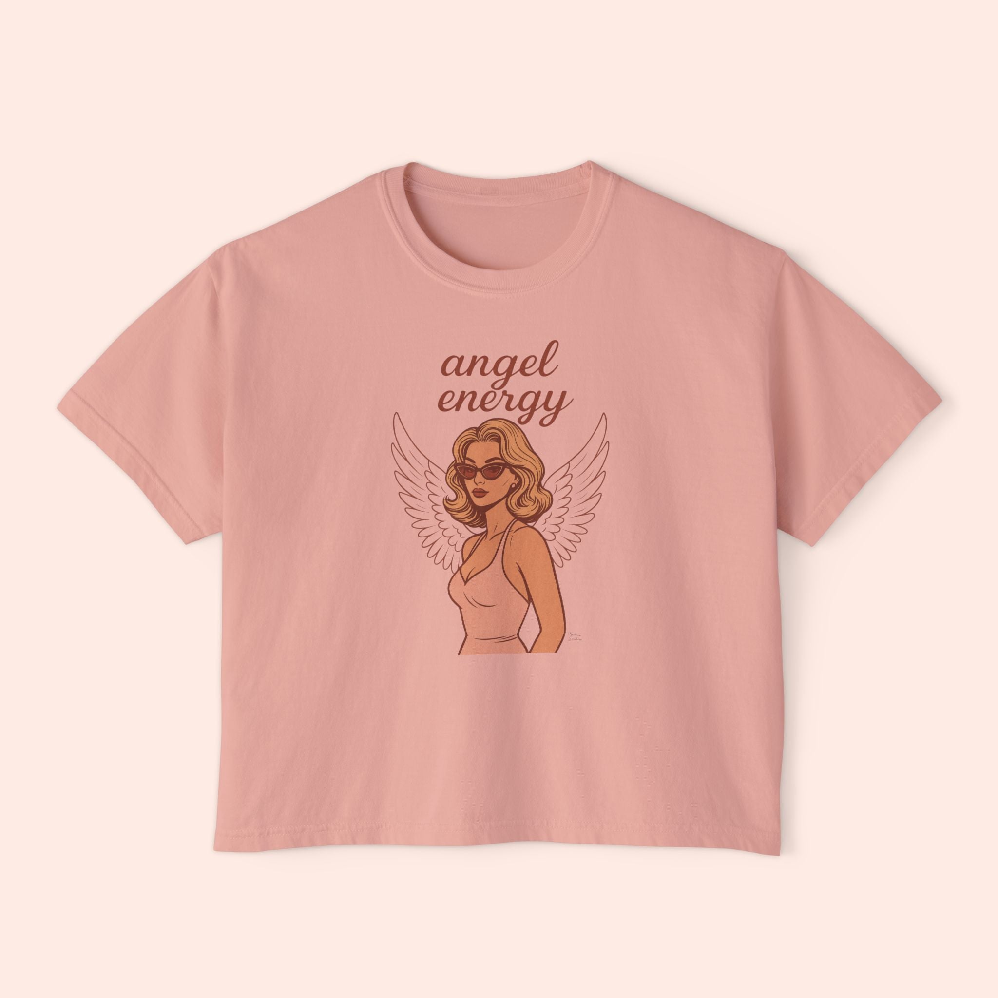 Angel Energy – Retro Pin-Up Vintage Boxy T-Shirt