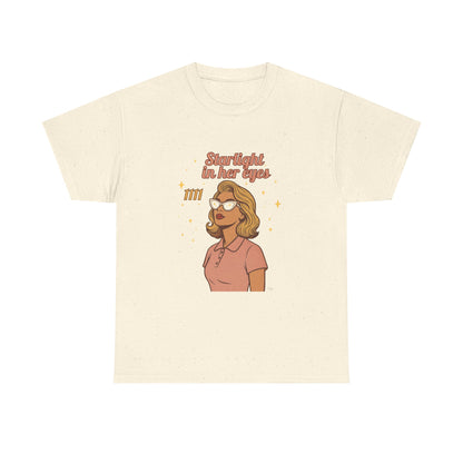 Starlight in Her Eyes – 1111 Angel Number Retro T-Shirt | Unisex Spiritual Vintage Tee - Madame Soulière