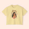 Divine Feminine - Retro Pin Up Celestial Graphic Boxy T-Shirt