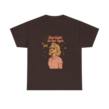 Starlight in Her Eyes – 1111 Angel Number Retro T-Shirt | Unisex Spiritual Vintage Tee - Madame Soulière