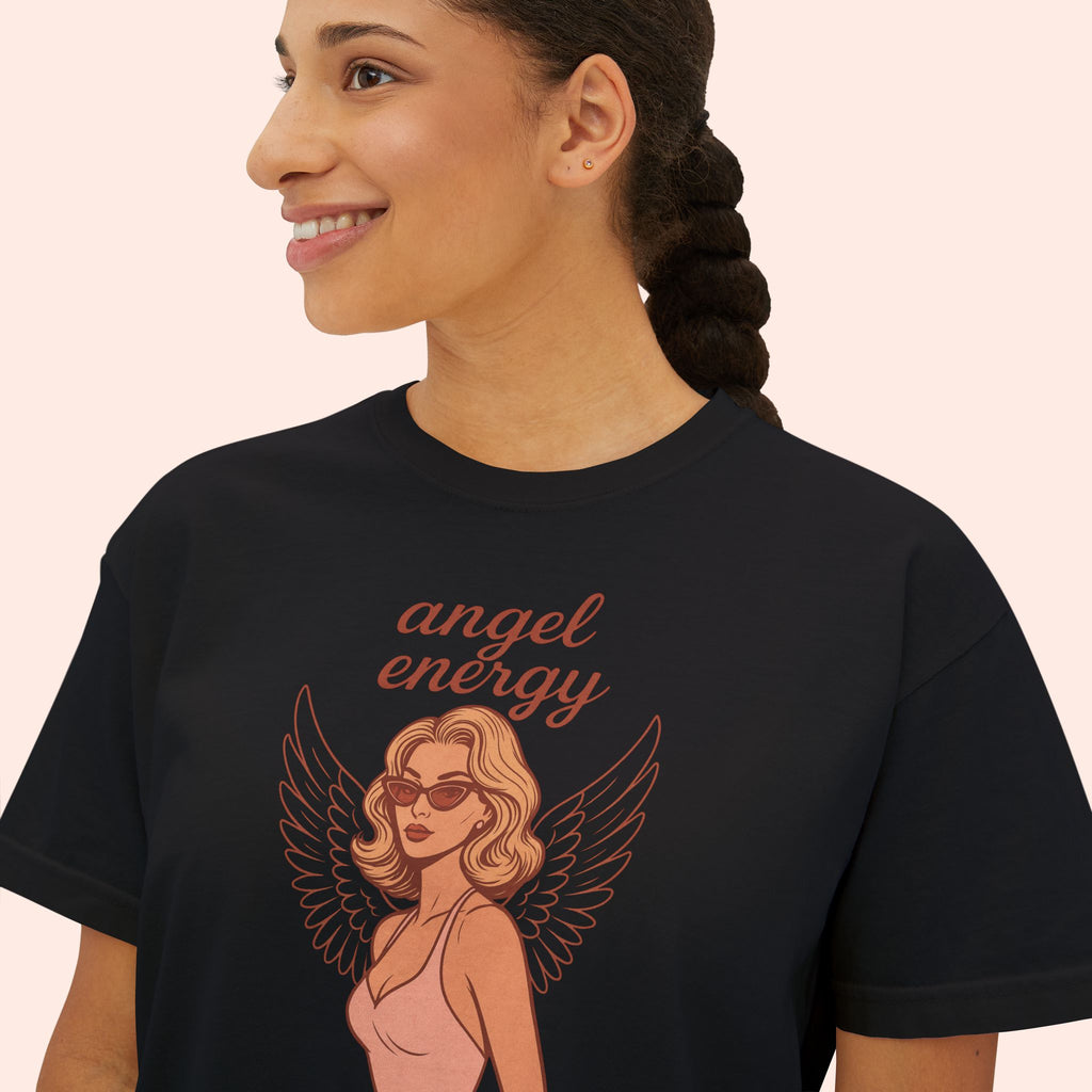Angel Energy – Retro Pin-Up Vintage Boxy T-Shirt
