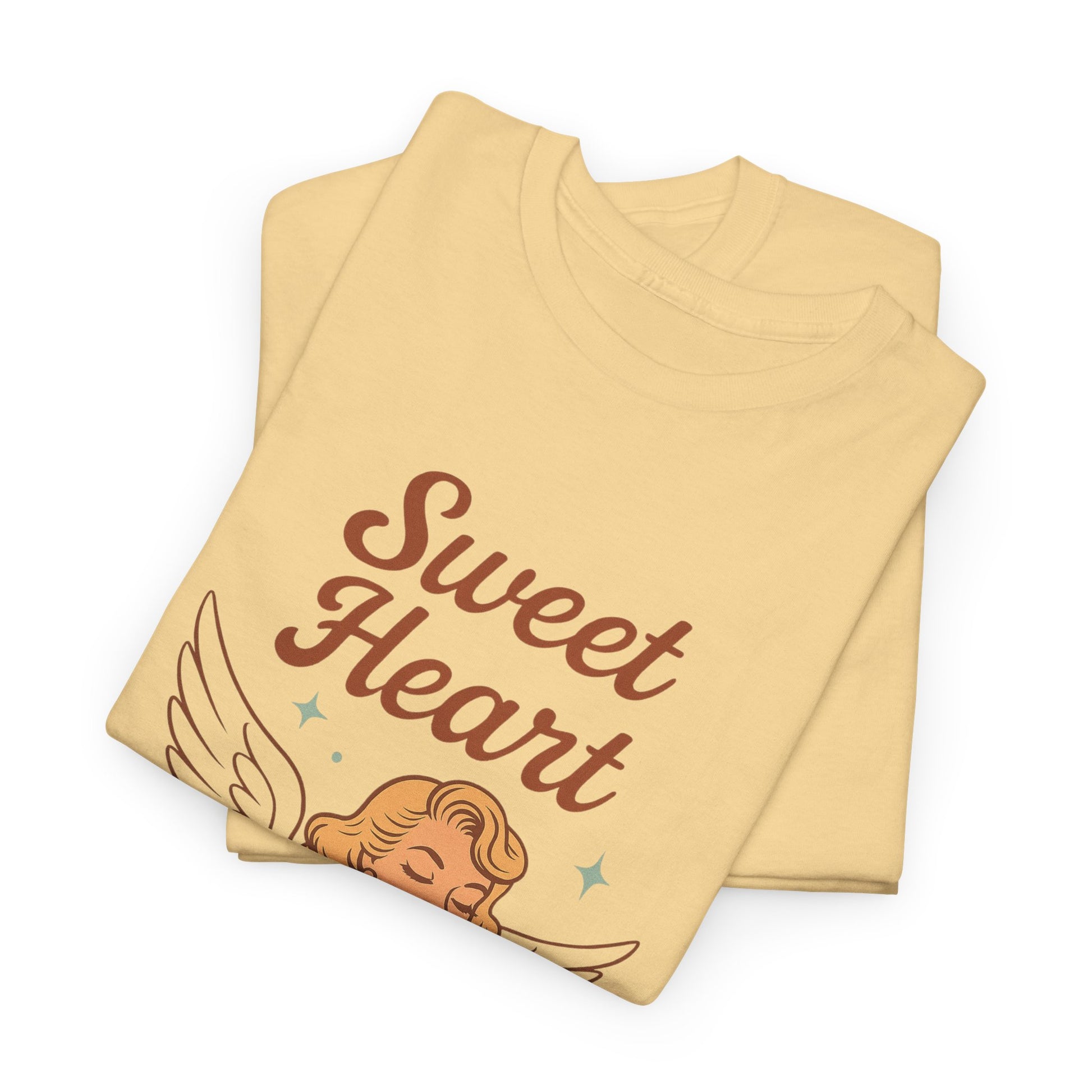 Sweet Heart Unisex T-Shirt – Retro Angel Graphic Tee, Vintage Pin Up Inspired Top, Feminine Heaven Sent Shirt - Madame Soulière