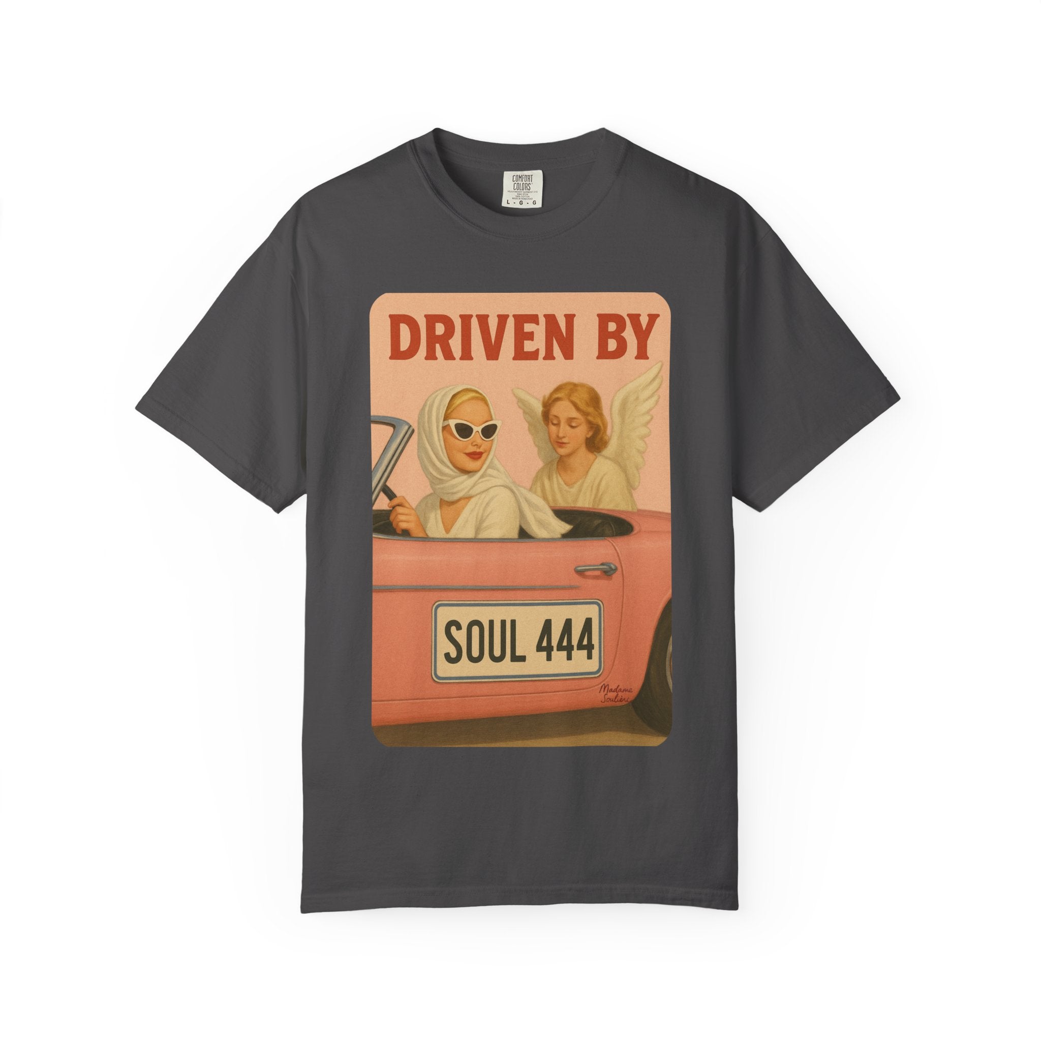 Driven by Soul 444 Graphic T-Shirt – Spiritual Retro Angel Number Unisex Tee