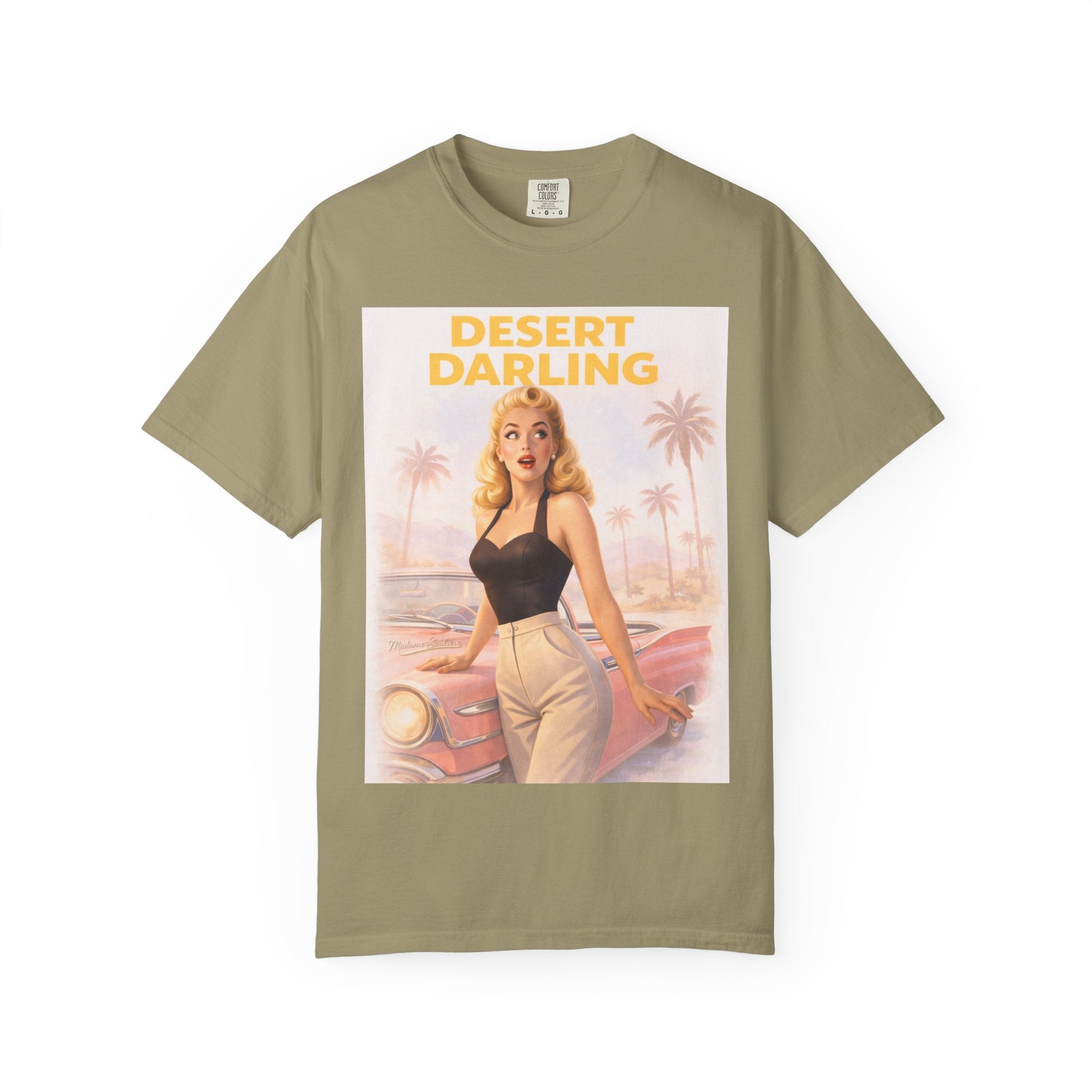 Desert Darling – Retro Pin-Up Graphic T-Shirt