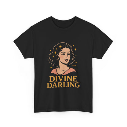 Wearing 888 Like It’s Chanel – Divine Darling T-Shirt, Vintage Retro Unisex Tee, 50s Pin Up Spirit Shirt - Madame Soulière