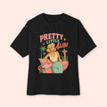 Pretty Little Alibi - Retro Pin Up Long Boxy T-Shirt