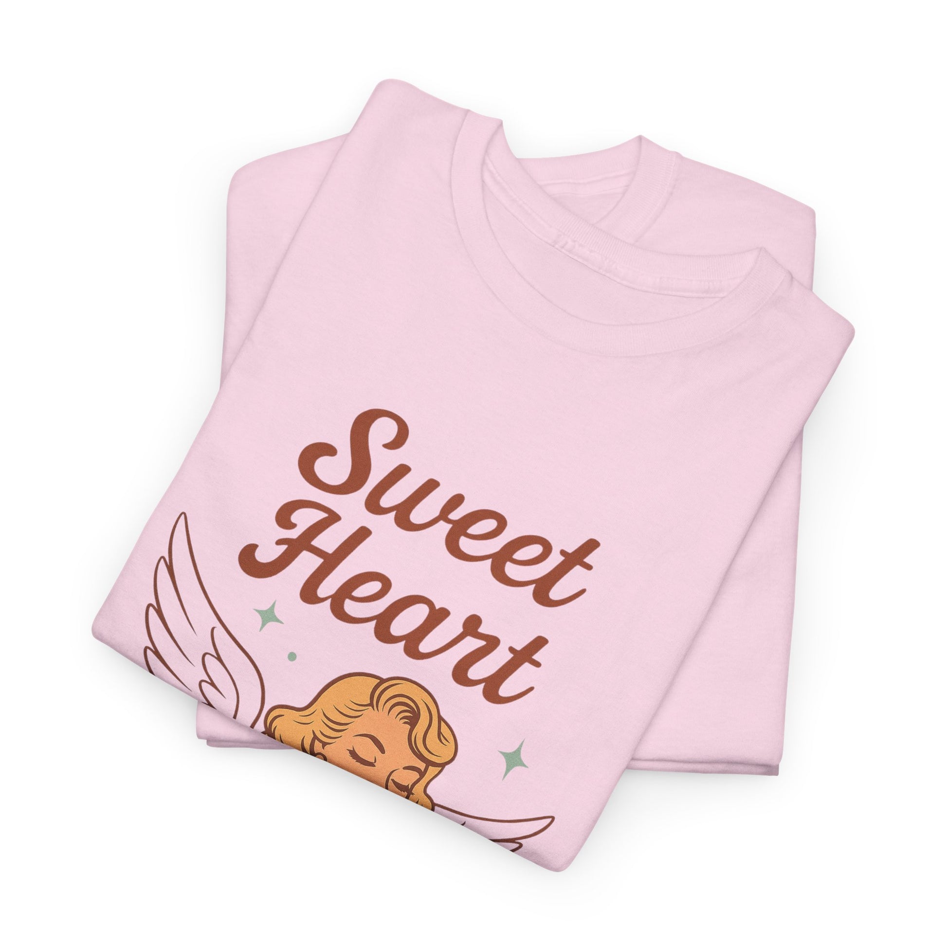 Sweet Heart Unisex T-Shirt – Retro Angel Graphic Tee, Vintage Pin Up Inspired Top, Feminine Heaven Sent Shirt - Madame Soulière